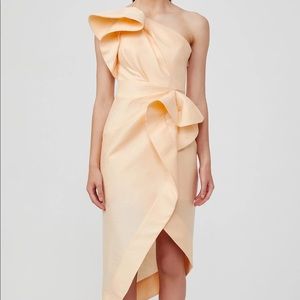 Acler Darcher Dress in Peach Sorbet
